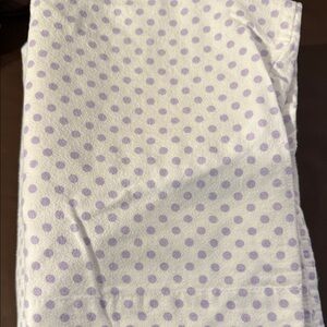 Pottery Barn Kids Purple Polka Dot Bedding Sheet